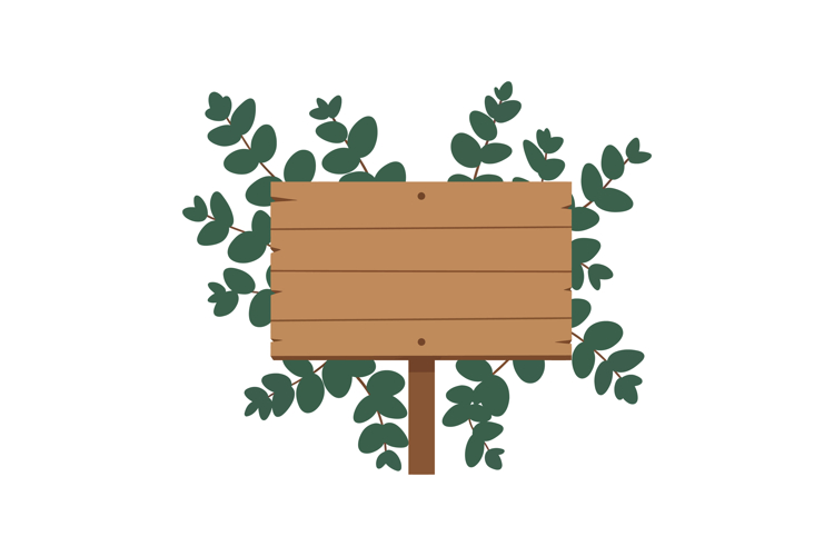 Wood Signboard Clipart Image 23