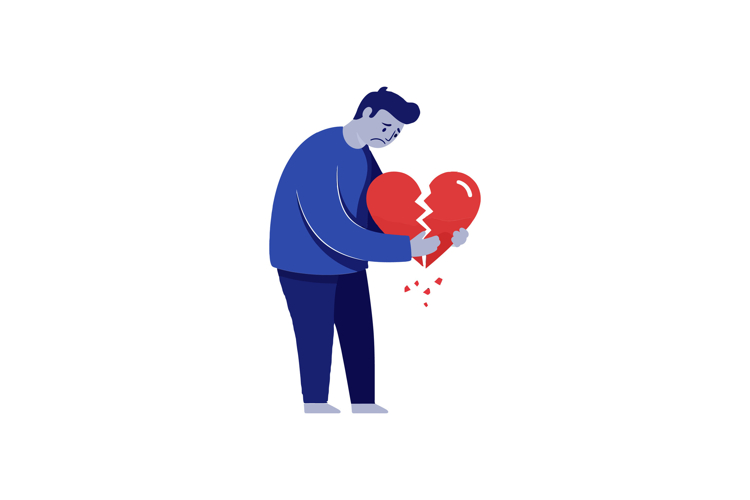 Blue Heart Clipart Image 3