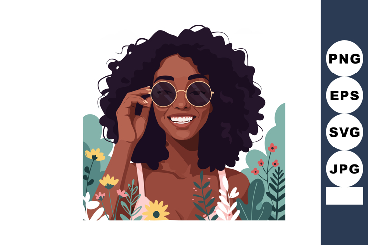 Curly Hair Clipart Image 11