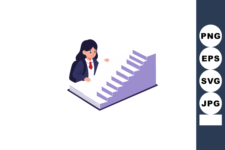 Book stairs clipart Image 4