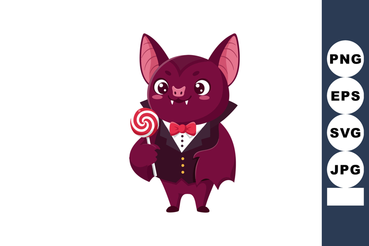 Cute Vampire Clipart Image 7