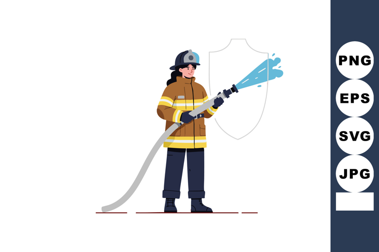 Firefighter Clipart Image 2
