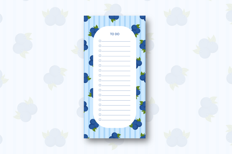 To do list template with blueberries | To do list