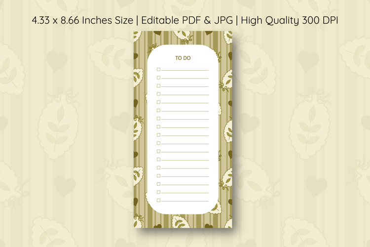 Fall Coquette Stripe To Do List | To do list