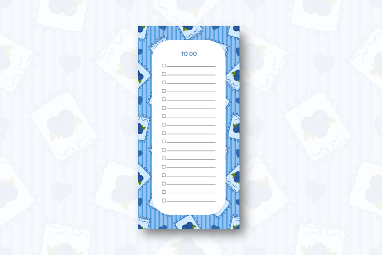To do list template with Blueberry Stripe | To do list