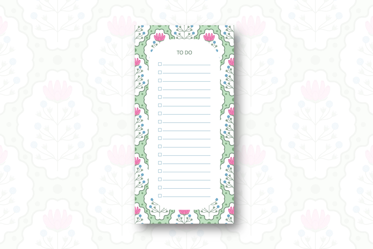 To do list template with Folk Flower | To do list