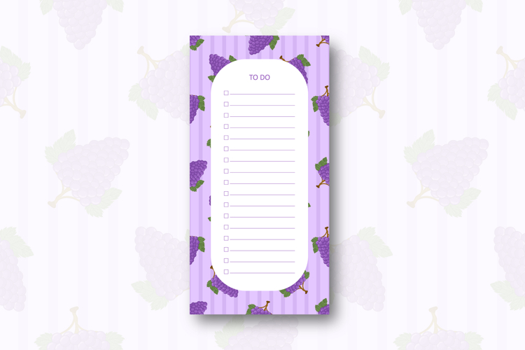 To do list template with grapes| To do list