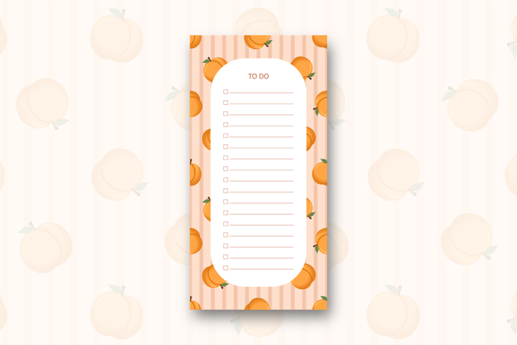 To do list template with Peach | To do list