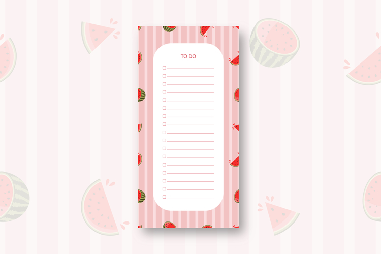To do list template with Watermelons | To do list