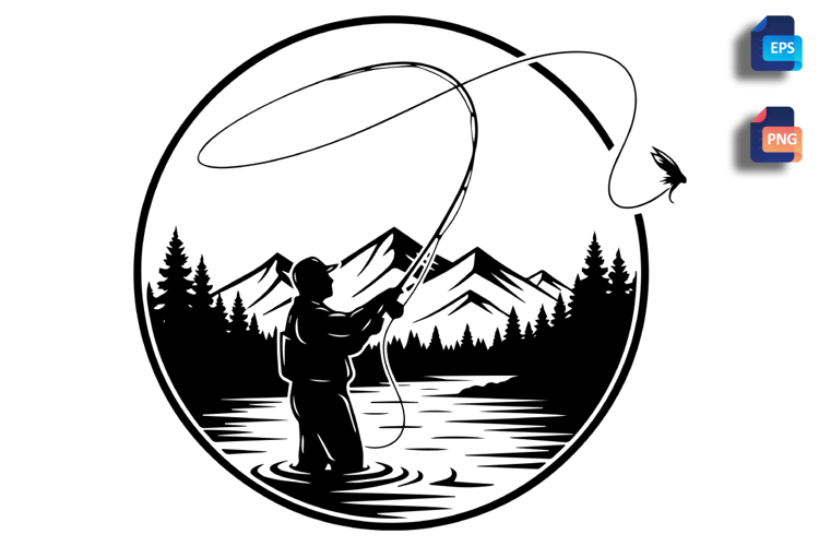 Fishing Vector Image 7