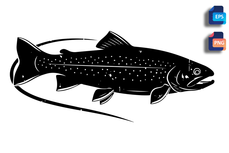 Trout Silhouette Image 2