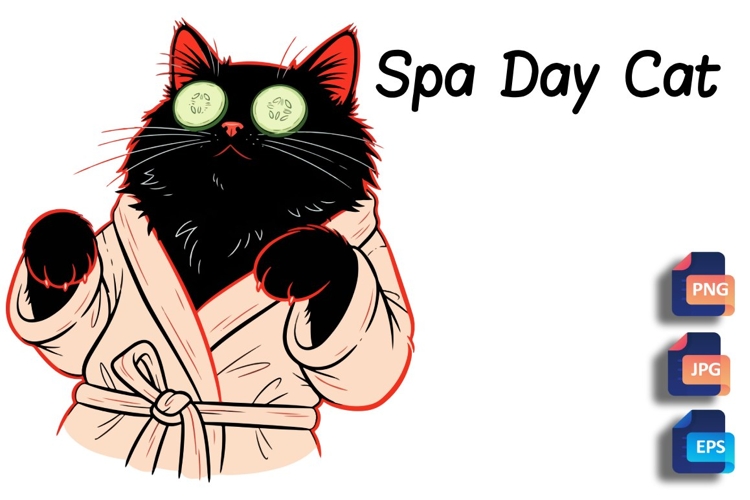 Cute Cat Clipart Image 12