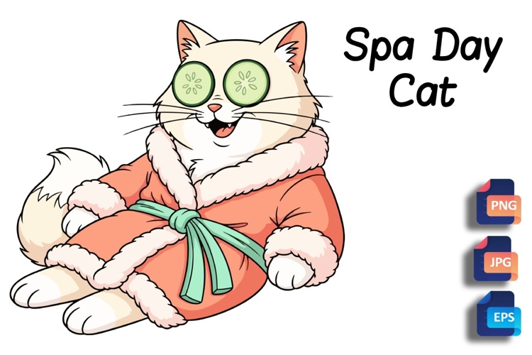 Cute Cat Clipart Image 10