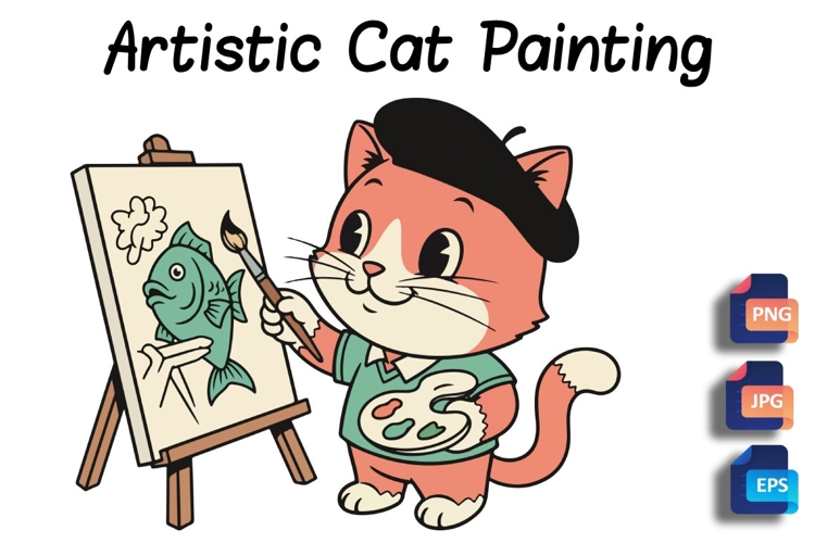Cute Cat Clipart Image 7