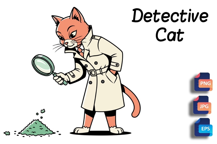 Cute Cat Clipart Image 3