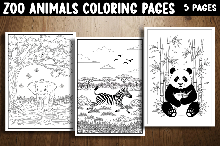 Zoo Animals Coloring Pages Image 12