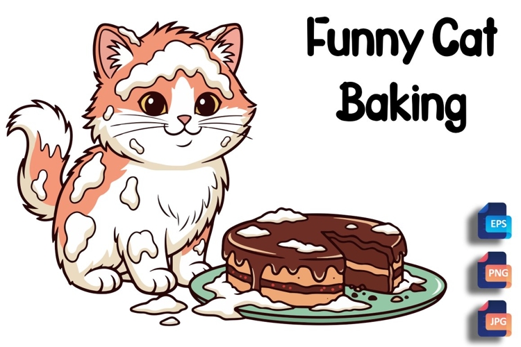 Cute Cat Clipart Image 14
