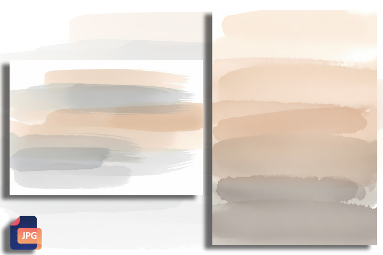 Warm Neutral Watercolor Wash Background