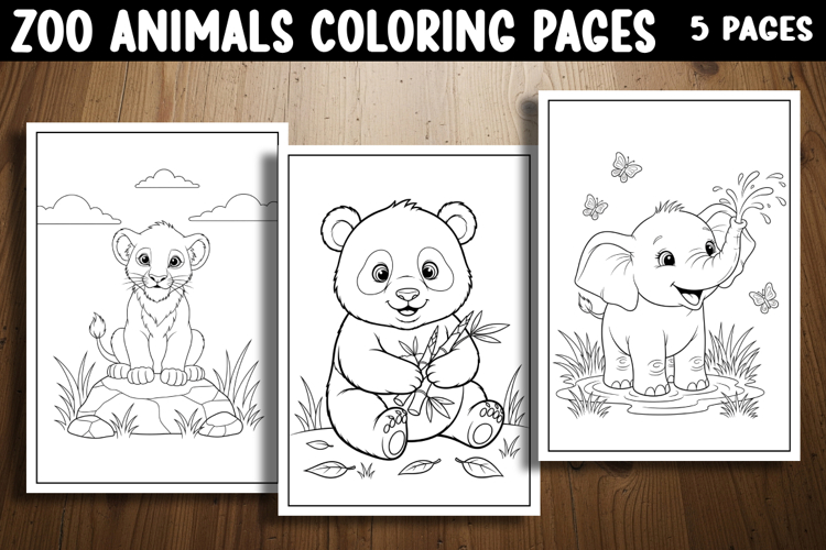 Zoo Animals Coloring Pages Image 4