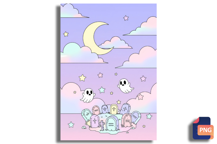 Kawaii Creepy Pastel Goth Background