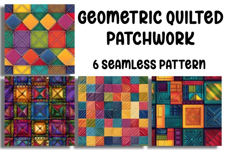 Geometric Quilted Patchwork example image 1