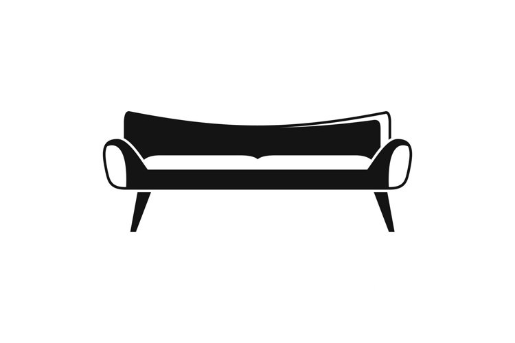 Room sofa icon, simple style