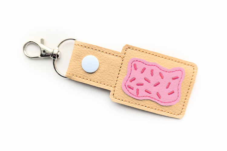Frosted Toaster Pastry ITH Key Fob Applique Embroidery File