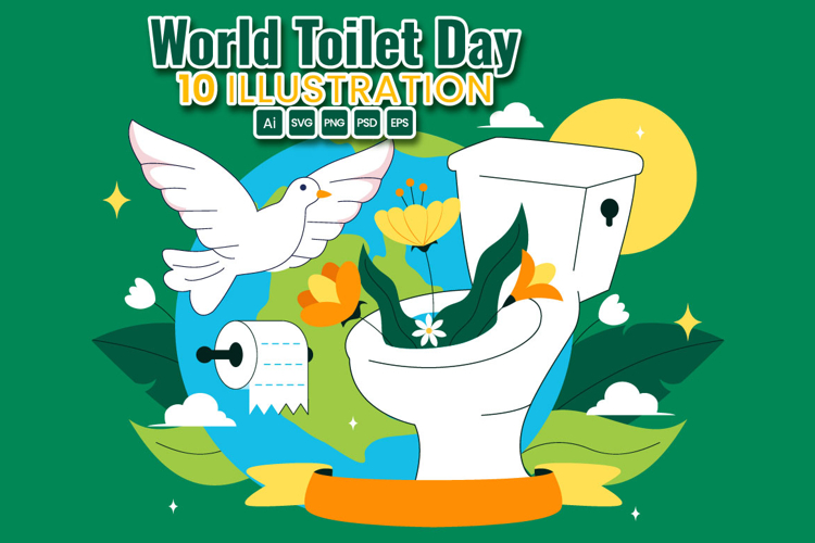 10 World Toilet Day Illustration