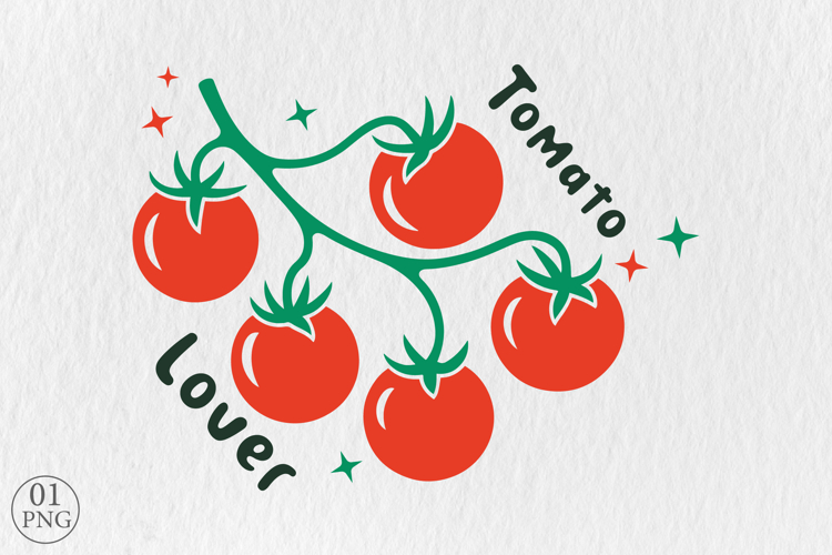 Tomato Lover PNG, Vegetable Sublimation Design