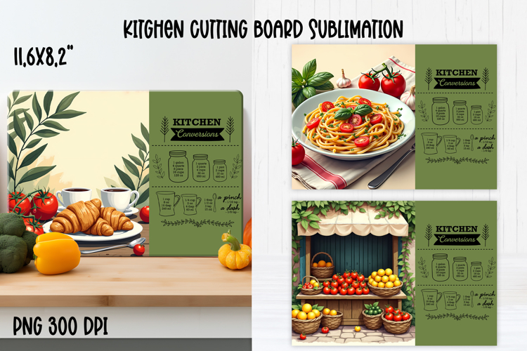 Tomato girl kitchen conversion cutting board PNG design