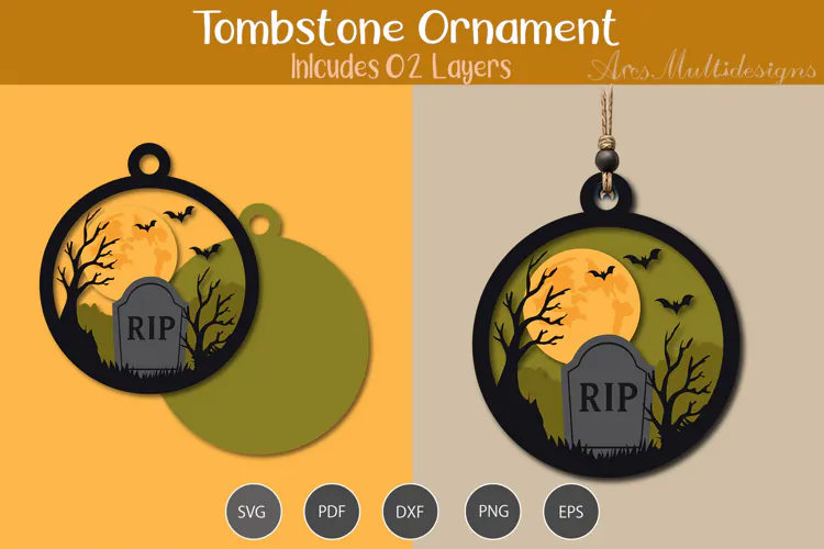 Tombstone Hanging ornament