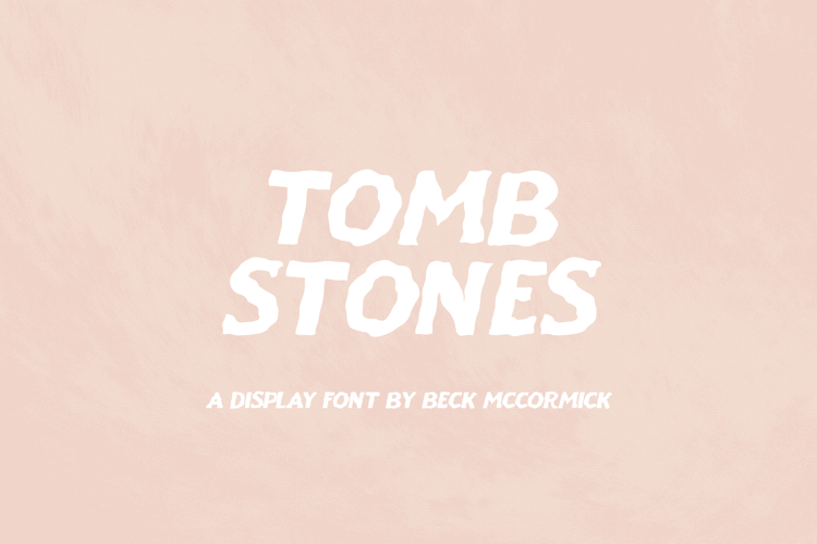 Tombstones Display Font