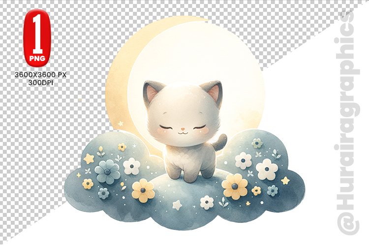 Tonkinese Cat Clipart - PNG File