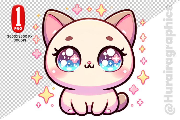 Cute Cat Clipart Image 12