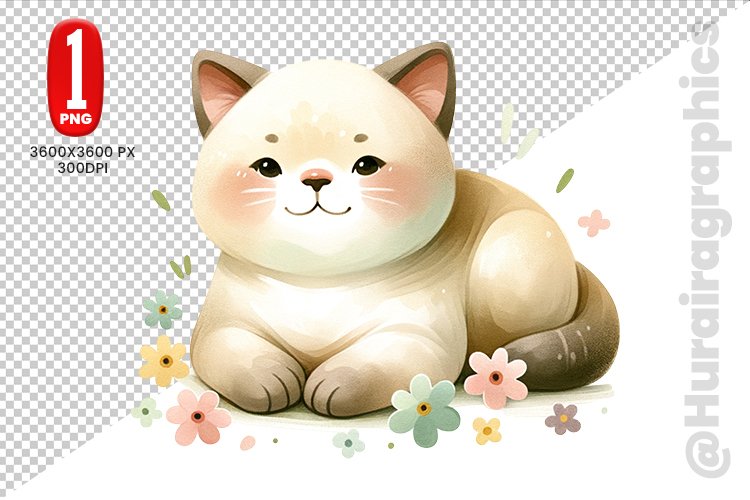 Cute Cat Clipart Image 20