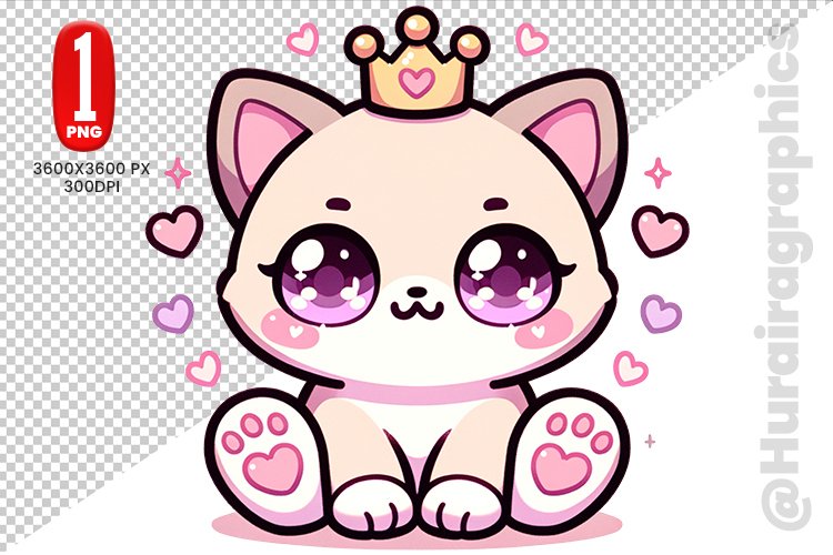 Tonkinese Cat Clipart - PNG File