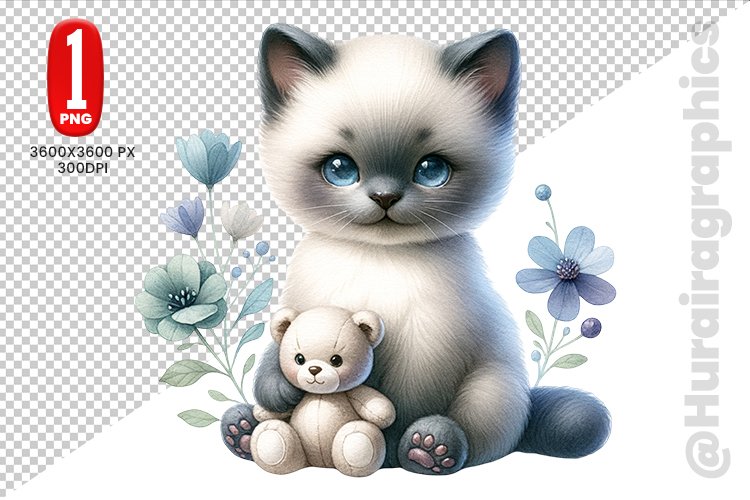 Cute Cat Clipart Image 11