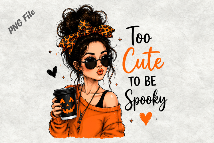 Too Cute To Be Spooky Halloween Design
