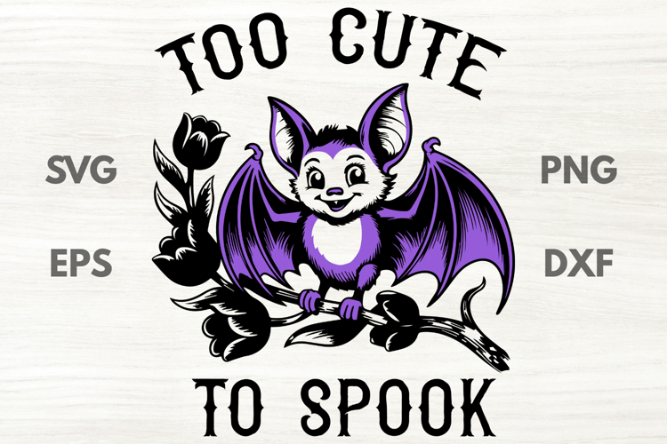 Cute Bat Clipart Image 5