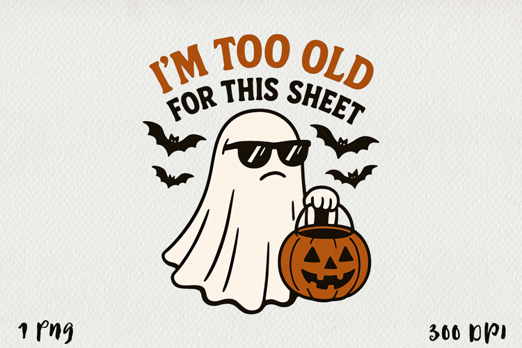 Funny Halloween PNG | Sublimation Design.