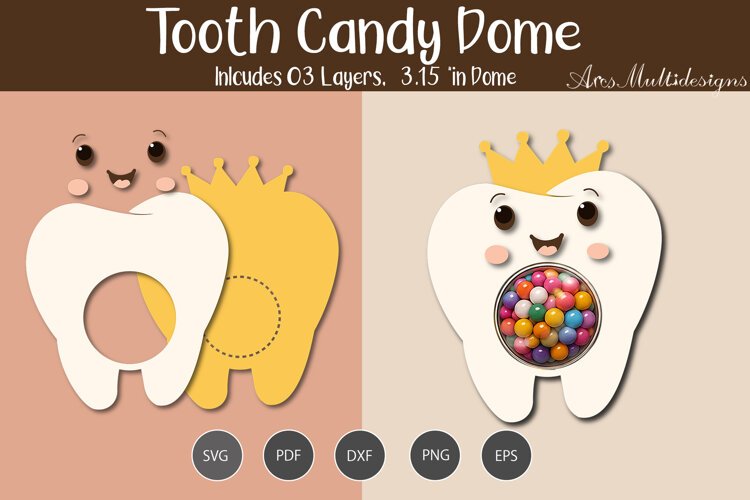 Baby Tooth Candy Dome holder example image 1