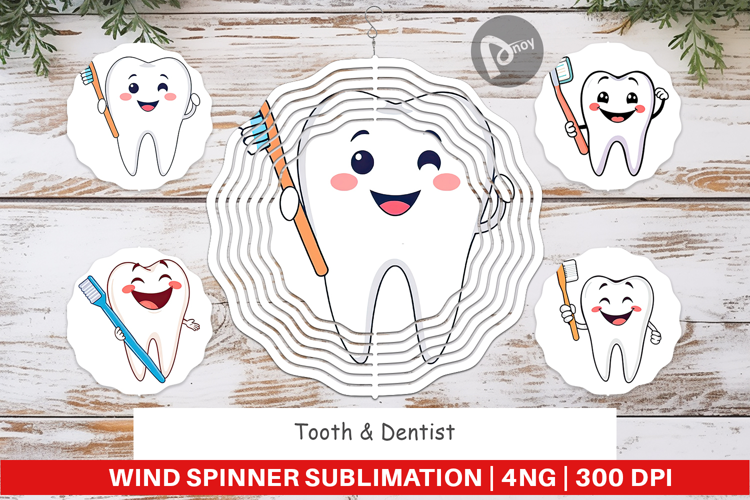 Wind Spinner Dentist Tooth