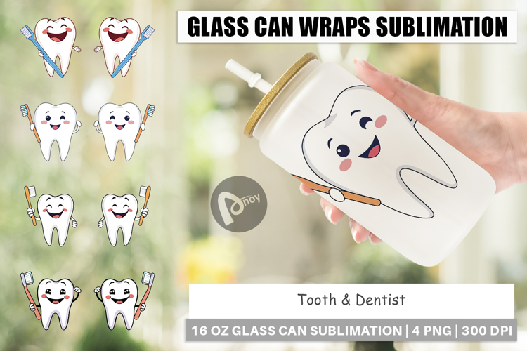 Glass Can Dentist Tooth