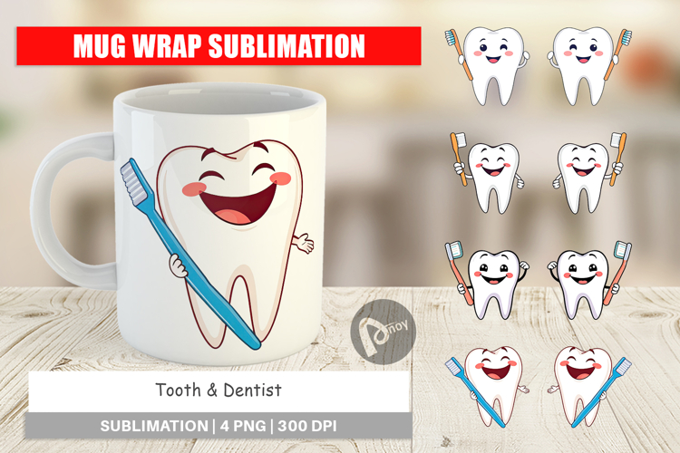 Mug Wrap Dentist Tooth