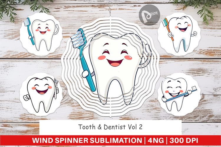 Wind Spinner Dentist Tooth