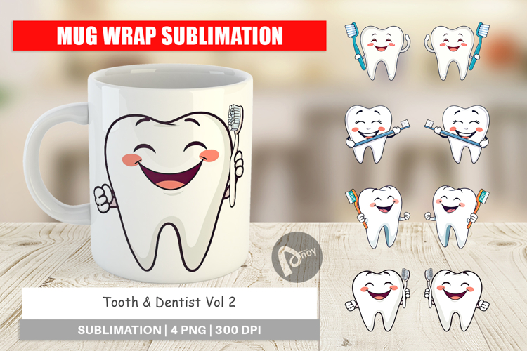 Mug Wrap Dentist Tooth