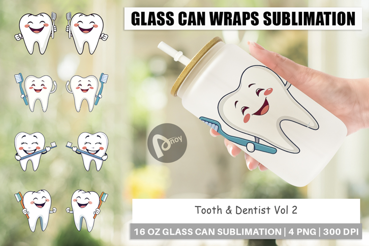 Glass Can Dentist Tooth