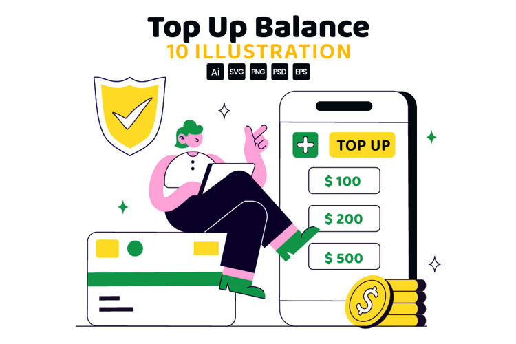 10 Top Up Balance Illustration