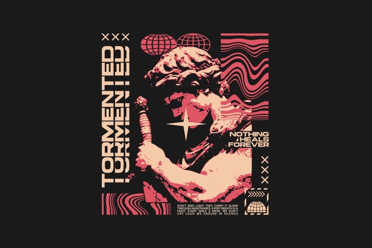 Torment Urban Streetwear T-shirt Design