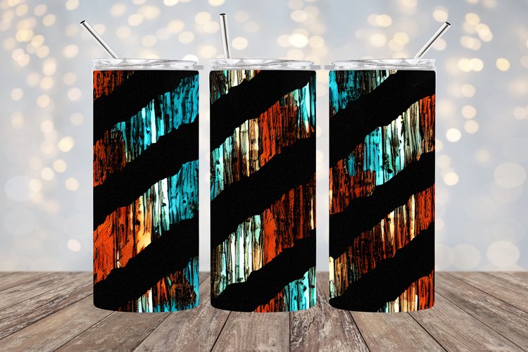 Torn Western and Black - 20oz Sublimation - PNG Design example image 1
